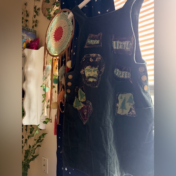 Dresses & Skirts - Upcycled Bob Ross Overall Dress
